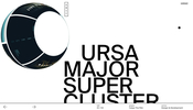 転がるボールのような演出が斬新で面白い！ デジタルデザインスタジオ Ursa Major Supercluster のウェブサイト