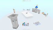 Unity で制作した箱庭系 AR・VR ツールをウェブブラウザ向けにビルドした Castle Builder が面白い
