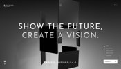 WebGL を用いた視覚効果で 3D と 2D をフレキシブルに活用した UN-SCALABLE VISION のウェブサイト