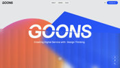 CSS も組み合わせたブラーや奥行き表現が秀逸！ Goons Design のウェブサイトがおもしろい