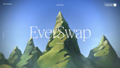 絵本のような雰囲気に力強い CG を組み合わせた世界観がおもしろい EverSwap のウェブサイト