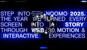 屈折のような効果をたっぷり盛り込んだ演出がおもしろい Noomo Agency 提供の Noomo Showcase