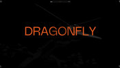 アスキーアート風の文字を利用したグラフィックスがクールな印象を演出する Dragonfly のウェブサイト