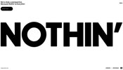 流体活用したマスク表現に動画を組み合わせてリッチなビジュアルを実現した Nothin' のウェブサイト