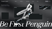 多層的・重層的な表現が随所に見られる抽象と具体の混在がおもしろい Penguin Capital のコーポレートサイト