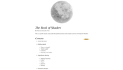 フラグメントシェーダを記述するための教科書として執筆されているオンライン書籍 The Book of Shaders